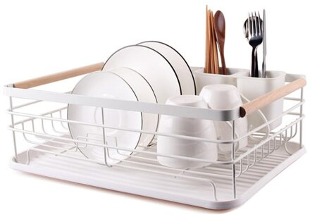 Ijzer Keuken Schotel Droogrek Servies Afdruiprek Opslag Mand Plank Vorken Kom Plaat Gerechten Houder Afdruiprek Spoelbak Organizer