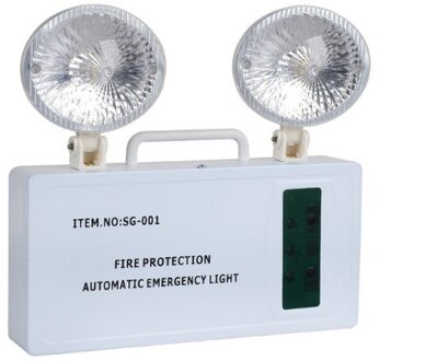 Ijzer Materiaal Twee Hoofden Led Noodverlichting Ongeval Lamp Stroomuitval Nood Lampen 3.6V 4W