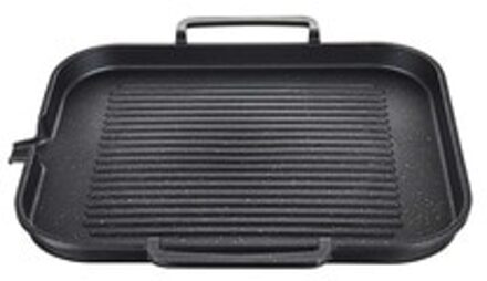 Ijzer Omkeerbare Non-stick Koken Grill Pan Gietijzeren Bakplaat Pan Plaat Grote Inductie Keuken Koken Met Handvatten