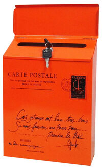 Ijzer Slot Brief Doos Vintage Wall Mount Mailbox Mail Postal Brief Krant Doos HKS99 blauw