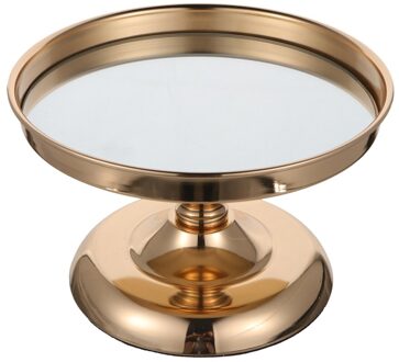 Ijzer Taart Staan Delicate Gebak Dessert Dienblad Elegante Cupcake Toont Stand gouden