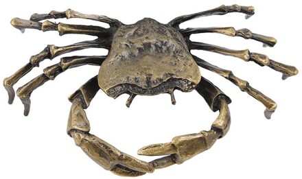 Ijzer Theepot Cover Rack Ijzeren Pot Accessoires Mier Krab Bedekt Deksel Slepen Metalen Keuken Thee Accessoires groot bronzen krab