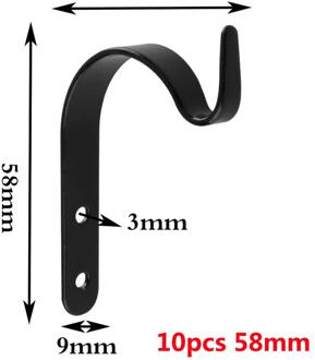 Ijzeren Haak Hang Lantaarn Plant Bloem Pot Smeedijzeren Haken Tuin Decoratie Muur Opknoping Haak Hanger Rack Wanddecoratie 10stk 58mm