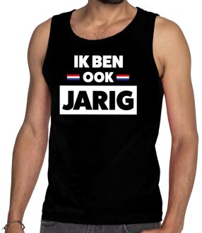 Ik ben ook jarig tanktop / mouwloos shirt zwart heren 2XL - Feestshirts