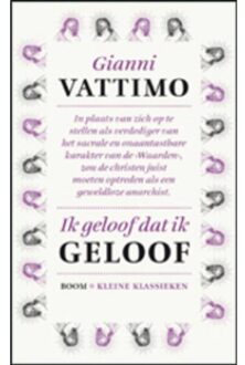 Ik geloof dat ik geloof - Boek Gianni Vattimo (9461054866)