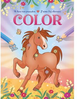 Ik Hou Van Paarden Kleurblok / J'Aime Les Chevaux Bloc De Coloriage - ZNU