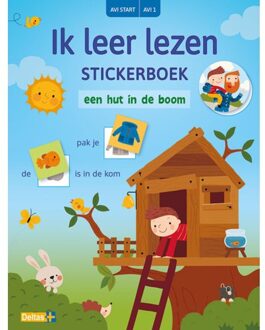 Ik leer lezen Stickerboek - Een hut in de boom