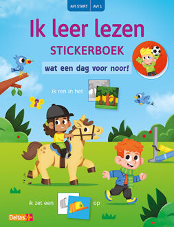 Ik leer lezen Stickerboek - Wat een dag voor Noor