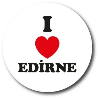 Ik Liefde Edirne Sticker 3X3 Cm 24 Pcs