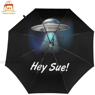 Ik Wil Geloven Paraplu Charm Versterkte Paraplu Art Strand Uv-bescherming Automatische Paraplu Inside Print