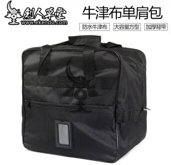 IKENDO-BG002-NYLON BOGU EENVOUDIGE VIERKANTE TAS-zwart vierkant schoudertas japanse kendo bogu tas armour tas keiko gi