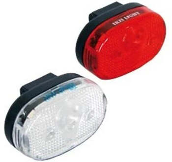 Ikzi Light Fietsverlichting LED-set - Voor + Achter