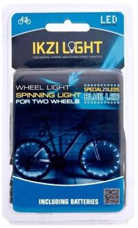 IKZI Wielverlichting voor 2 wielen rode leds Rood