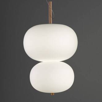 iLargi hanglamp, hoogte 67 cm, licht essen mat wit, essen licht