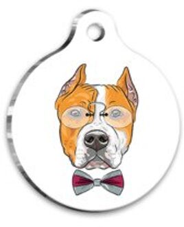 Illustratie Amerikaanse Staffordshire Terrier Ronde Hond Armband