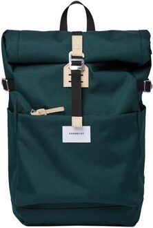 Ilon Dark Green Rugzak SQA1563 duurzaam groen laptop 13 inch