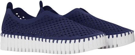 Ilse Jacobsen Platvorm Instappers blauw Microvezel - 42,41,40,39,38,37,36