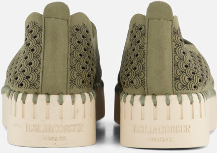 Ilse Jacobsen Tulip Platform Instappers Dames donkergroen - 39