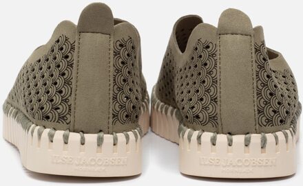 Ilse Jacobsen Vrouwen Instappers Kleur: Groen Maat: 36