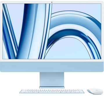 iMac 24 (2023) M3 (8 core CPU/10 core GPU) 512GB All-in-one PC Blauw