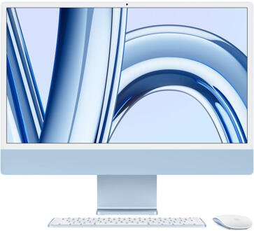 iMac 24 (2023) M3 (8 core CPU/8 core GPU) 256GB All-in-one PC Blauw