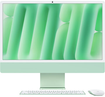 iMac 24 (2024) M4 (10 core CPU/10 core GPU) 24GB/512GB All-in-one PC Groen