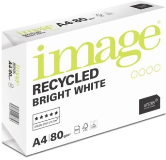 Image recycled kopieerpapier formaat a4 80/m2 kleur wit