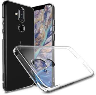 Imak Nokia 8.1 Hardcase Hoesje Transparant + Screen Protector