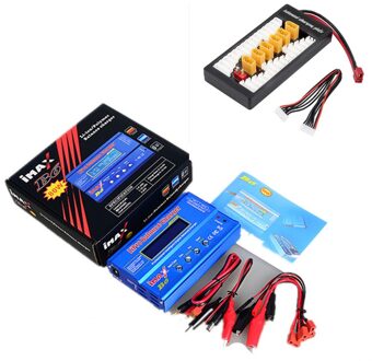 iMAX B6 Lcd-scherm Digitale RC Lipo NiMh Batterij Balance Charger + B6AC Lipo Opladen XT60/T Plug Adapter Board 2-6 S