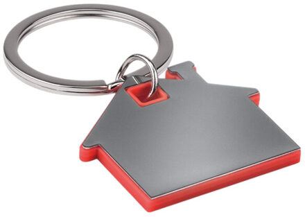 Imba huis plastic sleutelhanger Rood - One size
