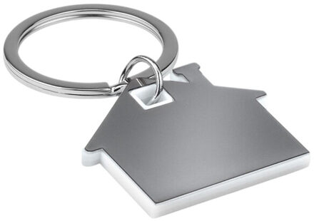 Imba huis plastic sleutelhanger Wit - One size