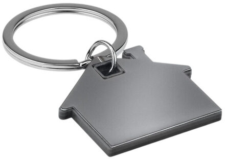 Imba huis plastic sleutelhanger Zwart - One size