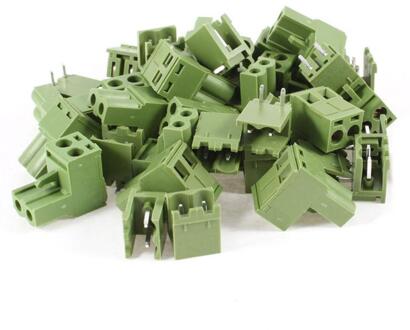 Imc 20 Stuks Ac 300V 10A 5.08Mm Pitch 2 Pin Schroef Pluggable Terminal Block