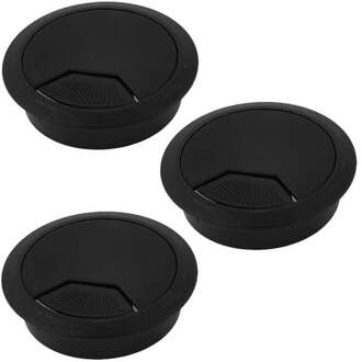Imc 60Mm Computer Bureau Tafel Grommet Kabel Poort Draad Gat Cover 3 Pcs