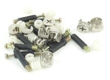IMC En New10 Sets Meubels Kant Aansluiten 15x12mm Cam Fitting Deuvel Pre-ingevoegd moer