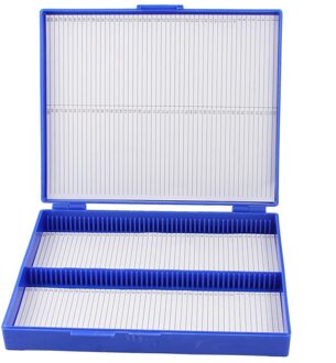Imc Royal Blue Plastic Rechthoek Houden 100 Microglaasje Slide Microscoop Doos