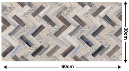 Imitatie Houtnerf Dik Zelfklevende Behang Woonkamer Achtergrond Desktop Waterdicht Contact Papier Charm Muurstickers 1 / 30cmx60cmx1lot