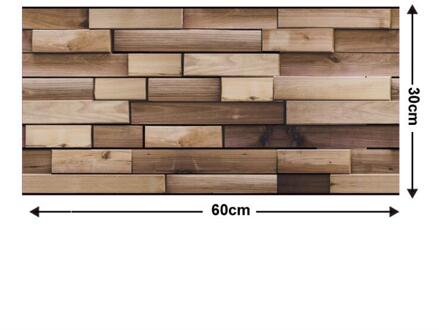 Imitatie Houtnerf Dik Zelfklevende Behang Woonkamer Achtergrond Desktop Waterdicht Contact Papier Charm Muurstickers 2 / 30cmx60cmx1lot