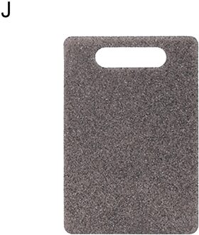 Imitatie Marmeren Snijplank Fruit Groente Keuken Hakken Antislip Blok J zwart