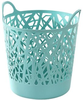 Imitatie Rotan Wasmand, Plastic Vouwen Opslag Mand, Huishoudelijke Wasmand, Slaapkamer Opslag Emmer groen