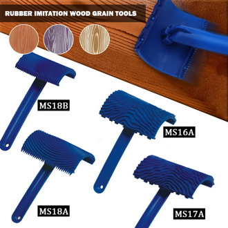 Imitation Wood Graining Pattern Wall Texture Art DIY Brush Painting Tool Rubber Wood Grain Painting Tool Home Decoration Rubber