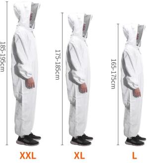 Imker Pak 1 Set Veiligheid Beschermende Jas Met Hoed Voor Anti Bee Vissen Ademende Sluier Bijenteelt Gereedschap Bee-Proof kleding