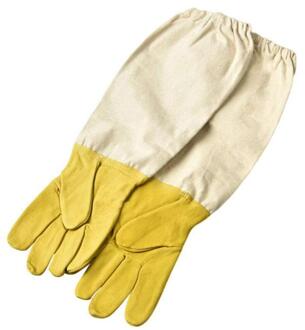 Imker Voorkomen Handschoenen Beschermende Mouwen Geventileerde Professionele Anti Bee voor Bijenteelt Imker Bijenkorf Geel