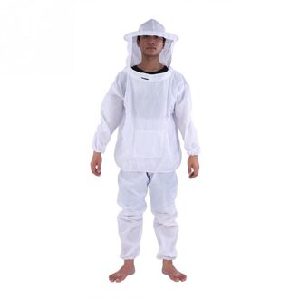 Imkers Full Body Bijenteelt Kleding Professionele Bee Bijenteelt Pak Veiligheid Sluier Hoed Jurk Alle Lichaam Apparatuur