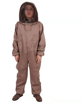 Imkers Kleding Anti Bee Bijten Sluier Kap Mesh Hoed Nylon Professionele Bijenteelt Beschermende Full Body Pak XL