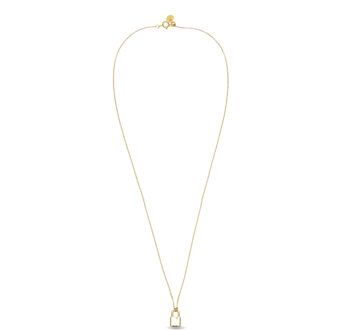 imlor halsketting in 925 sterling zilver met 18 karaat geelgouden afwerking