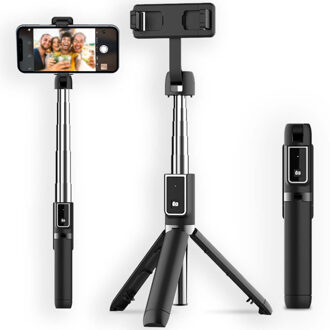 Imoshion 2 in 1 Bluetooth Selfie Stick + Tripod Zwart - One size