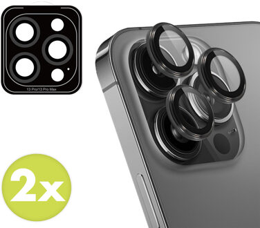 Imoshion 2 Pack Camera lens protector voor de Apple iPhone 13 Pro / 13 Pro Max - Zwart