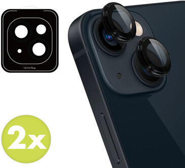 Imoshion 2 Pack Camera lens protector voor de Apple iPhone 14 / 14 Plus - Zwart