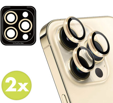 Imoshion 2 Pack Camera lens protector voor de Apple iPhone 14 Pro / 14 Pro Max - Goud